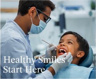 Pediatric dentistry care for a child